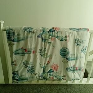 Twin Sz Cactus Comforter & 2 Pillow Covers